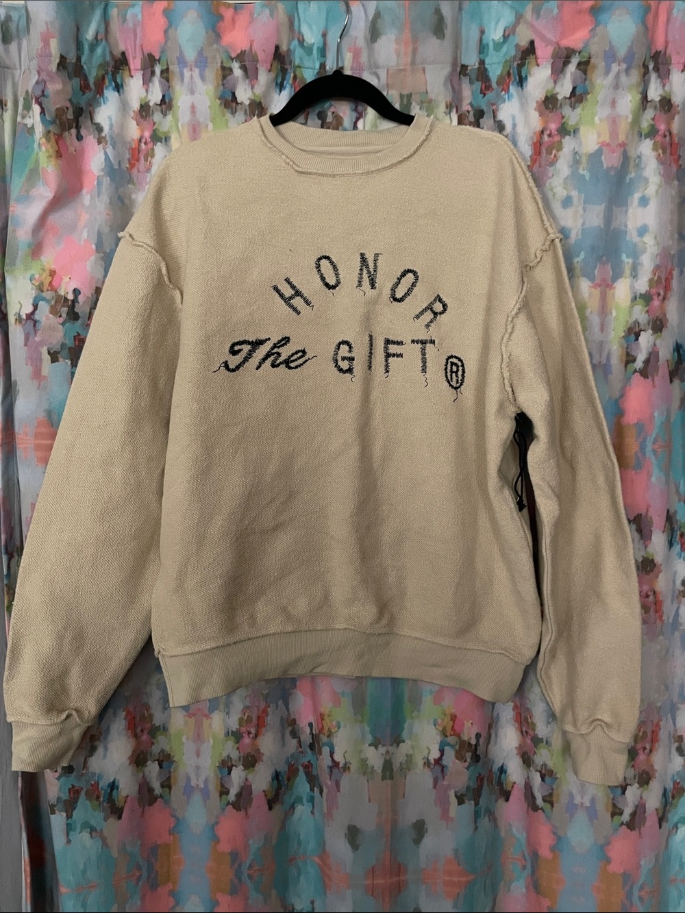 Honor The Gift Cream Men's “Inside Out” Crewneck Sweatshirt